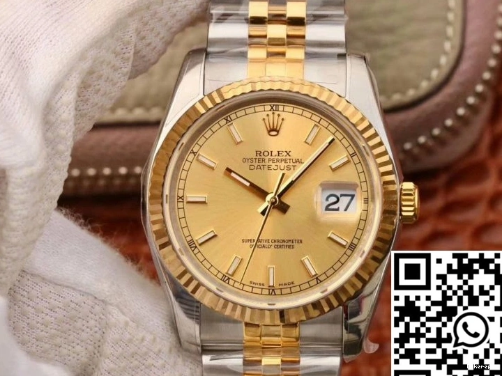V2 36MM AR Factory Rolex Dial 116233 Datejust Champagne 0110